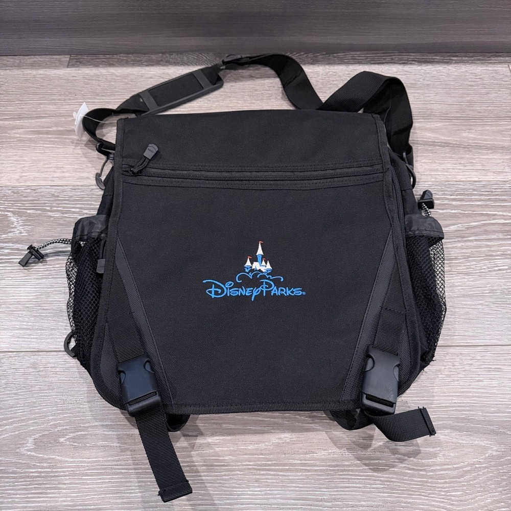 Disney Parks Black Crossbody Messenger‎ Bag Backpack Adventure Travel